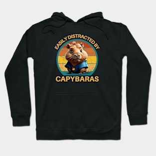 Easily Distracted By Capybaras Hoodie